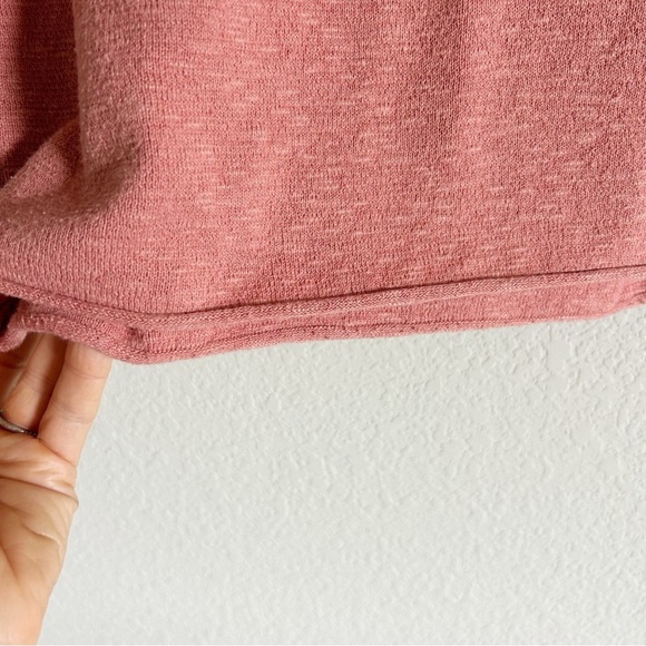 Madewell Telluride Rose Dust Sweater Rolled Hem Size XS - Picture 7 of 9